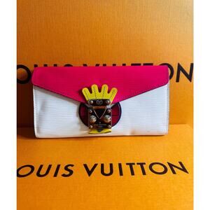 Louis Vuitton limited epi Tribal Mask Sarah Wallet rare and authentic